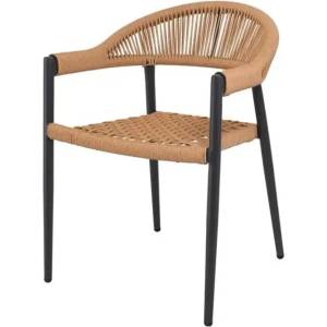 Bogdan Furniture Am Стол АМ-6724-1 антрацит/тъмно бежов