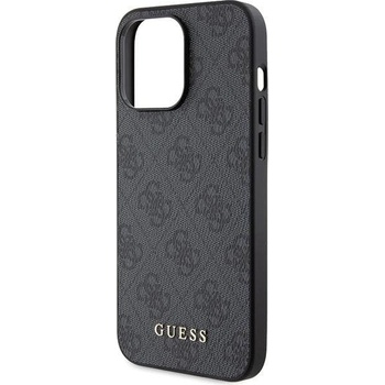 Image 1 of GUESS твърд калъф за iPhone 14 Pro 6, 1" сив с метално златно лого 4G