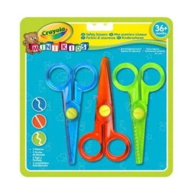 Crayola Mini Kids: комплект от 3 пластмасови ножици