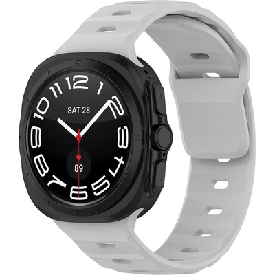 Techsuit Силиконова каишка за Samsung Galaxy Watch Ultra 47мм (сив) - Techsuit W055 Silicone Strap (KF2334749)