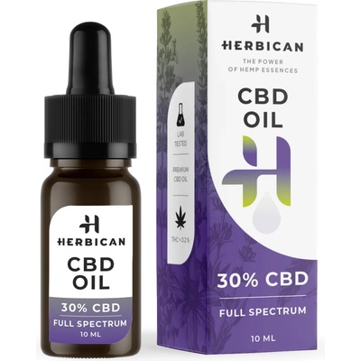 Herbican Plnospektrálny CBD olej, 30 %, 10 ml