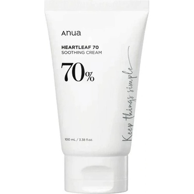 Anua Heartleaf Успокояващ крем за лице 70%, 100 ml