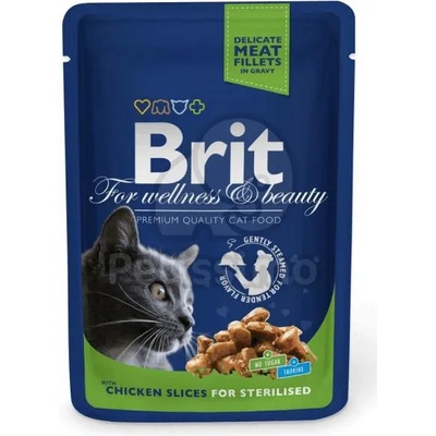 Brit Premium Cat Sterilised 24x100 g