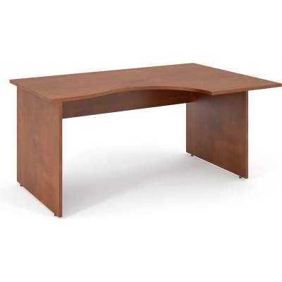 Lenza Ergonomický stůl Impress 160 x 90 cm, pravý, tmavý ořech