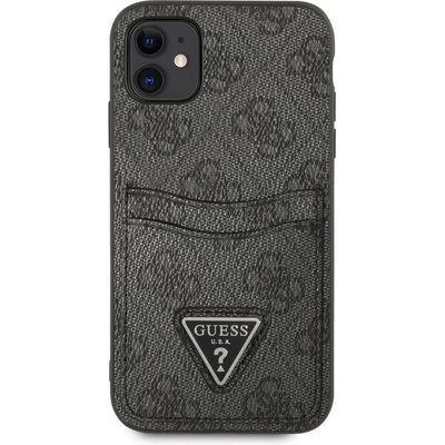 GUESS Гръб Guess 4G Saffiano Double Card Case за iPhone 11 - Черен