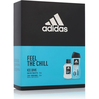 Adidas Ice Dive EDT 100 ml + sprchový gel 250 ml dárková sada