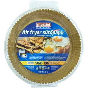 MAZZINI 103056 Premium Air Fryer кръгъл/20 см/ 50 бр. /опаковка хартия за печене (103056)