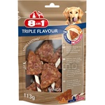 8in1 Triple Flavour Wings - Лакомство за награда, крилца с троен аромат 113 г