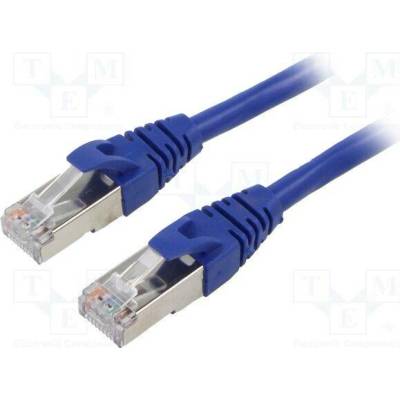 Qoltec 54539 Patch F/UTP Cat 6 RJ45 vidlice z obou stran lanko Cu 5m