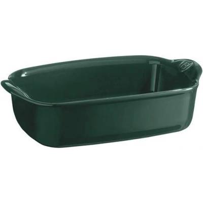 Emile Henry Керамична тава emile henry individual oven dish правоъгълна - 22 х 15 см - цвят зелен кедър (eh 9649-07)