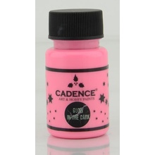 Cadence Premium Akrylové farby svietiace v tme 50 ml ružová