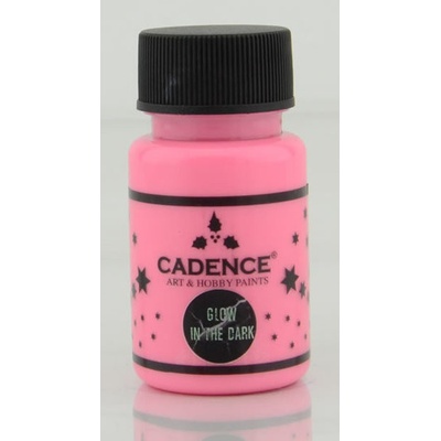 Cadence Premium Akrylové farby svietiace v tme 50 ml ružová
