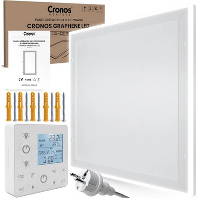 CRONOS HEATERS Graphene LED IR panel CGL-420TP White Cool