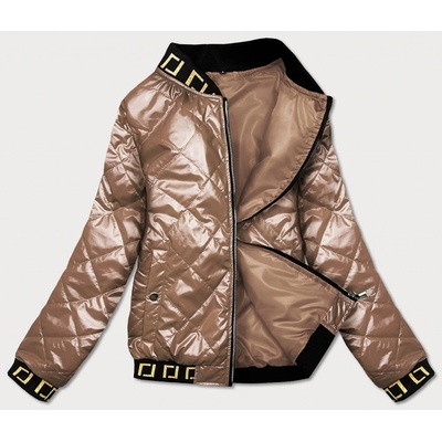 Dámská bomber B9798-46 hnědá