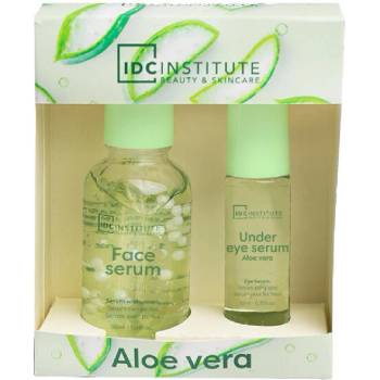 IDC Institute Комплект Aloe Vera - Серум за лице и Околоочен серум, 30 + 10 ml