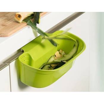 КОШ ЗА ЗАКАЧАНЕ НА КУХН. ВРАТИЧКА 030000330 30.5х17x9см БЯЛ/СИВ/ЗЕЛЕН (030000330)