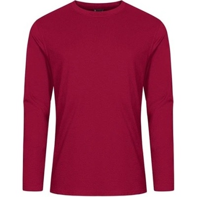 Promodoro Excd by Men´s t-shirt Long Sleeve pánské tričko s dlouhým rukávem CD4097 Granat