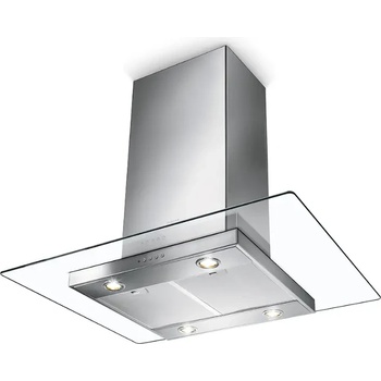 Faber glassy isola/sp ev8 x/v ns a90, Инокс /стъкло, Островен аспиратор (glassy isola/sp ev8 x/v ns a90)