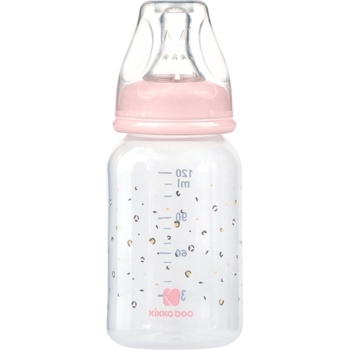 KikkaBoo Бебешко шише Kikkaboo - Savanna, PP, 120 ml, Pink (31302020123)