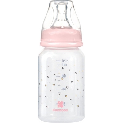 KikkaBoo Бебешко шише Kikkaboo - Savanna, PP, 120 ml, Pink (31302020123)