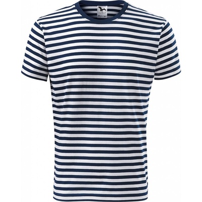 MALFINI Malfini sailor 803 / Унисекс тъмносина тениска - тъмносиньо/бяло xxxl (8030218)