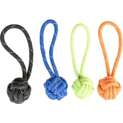 Duvo+ lano lopta uzol s pútkom mix 44 cm