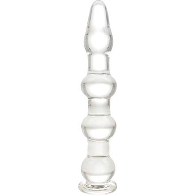 Passion labs Стъклено дилдо с топчета "sticla clear" 17.5 см