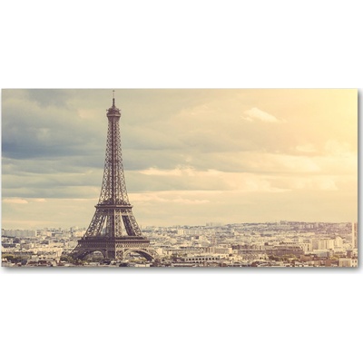 Foto obraz fotografie na skle Eiffelova veža Paríž 100x50 cm