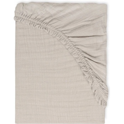 Baby Matex Бебешки чаршаф с ластик Baby Matex - Muslin, 58 x 110 cm, сив (5902675076982)