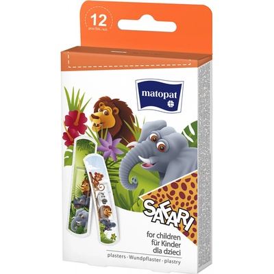 Matopat Safari náplasti pro děti 12 ks