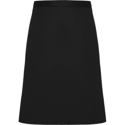 Premier Workwear Středně dlouhá zástěra z biobavlny PR114 Black 70x50cm