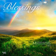 Blessings 12 X 24 Inch Monthly Square Wall Plastic-Free 2025