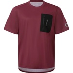 straede Фланелка с къс ръкав за колоездене straede Aexplore Gravel Shirt Cycling jersey - Merlot (056-4368-0313)