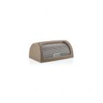 Dunya Кутия за хляб 41, 4x26, 9xh18, 1см PVC ратан бежова DUNYA-(05330) (0151551)