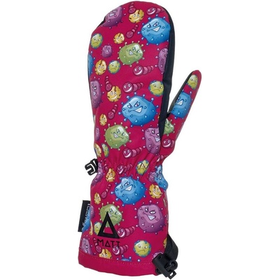Matt 3237 Bubble Monsters kids Tootex mittens pink