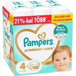 Pampers Premium Care Месечен Пакет Пелени 9-14кг Maxi 4 (188 бр. ) (80883551)