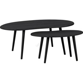 EGLO 424047 - К-кт 2x Странична маса ALORAN черен (EG424047)