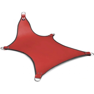 Mister B Basic Sling Red With Black Piping - červený kožený sling s černým lemováním