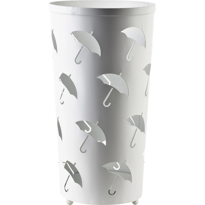 Mondex Kovový stojan na deštníky Cedric White Umbrellas, 45,5x24 cm – Zboží Dáma