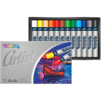 Colorino Artist olejové pastely okrúhle 12 farieb