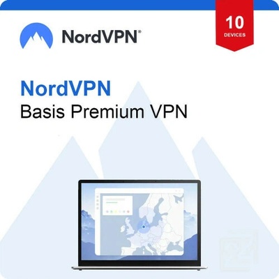 NordVPN Basic - 1 ročné Premium VPN služby pre až 10 zariadení | Software