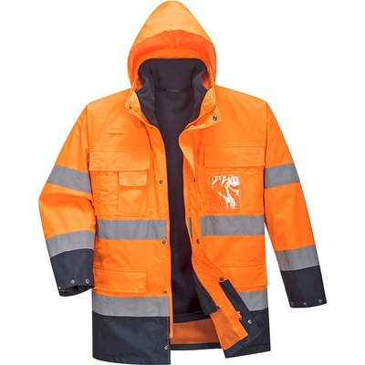 Portwest hi-vis lite 3v1 s162 / Светлоотразително яке 3 в 1 - hv оранжево/тъмносиньо xl (s162onrxl)