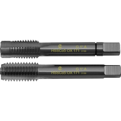 NÁSTROJE CZ Závitník sadový G3/8" 19z/1" sada HSSCo5 OX VA A DIN 5157 - 171 - CZZ171-380