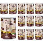 HERMOS How Meow Jelly Adult Cat Food with Chicken - Пълоценна храна за пораснали котки, консерва с пиле в желе 400 гр х 12 броя в стек, Турция