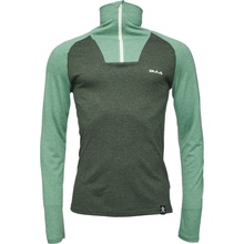 Bula pánské merino triko Retro khaki zelená