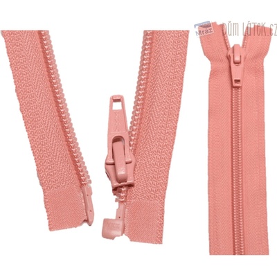 YKK Zips špirálový deliteľný lososový 45 cm