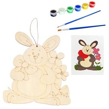 Комплект за творчество - Великденско пано с великденски заек (К86435)