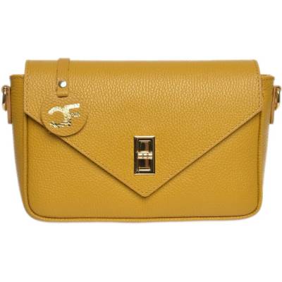 Carla Ferreri dámská kožená crossbody kabelka CF1948T Senape
