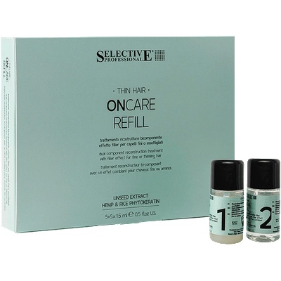 Selective Professional Интензивна терапия за реконструиране и уплътняване на фината коса Selective Oncare Refill Treatment 10x15мл