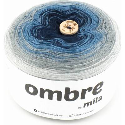 MILA OMBRE MERINO 1200m/3nitka MM36R - Temná noc